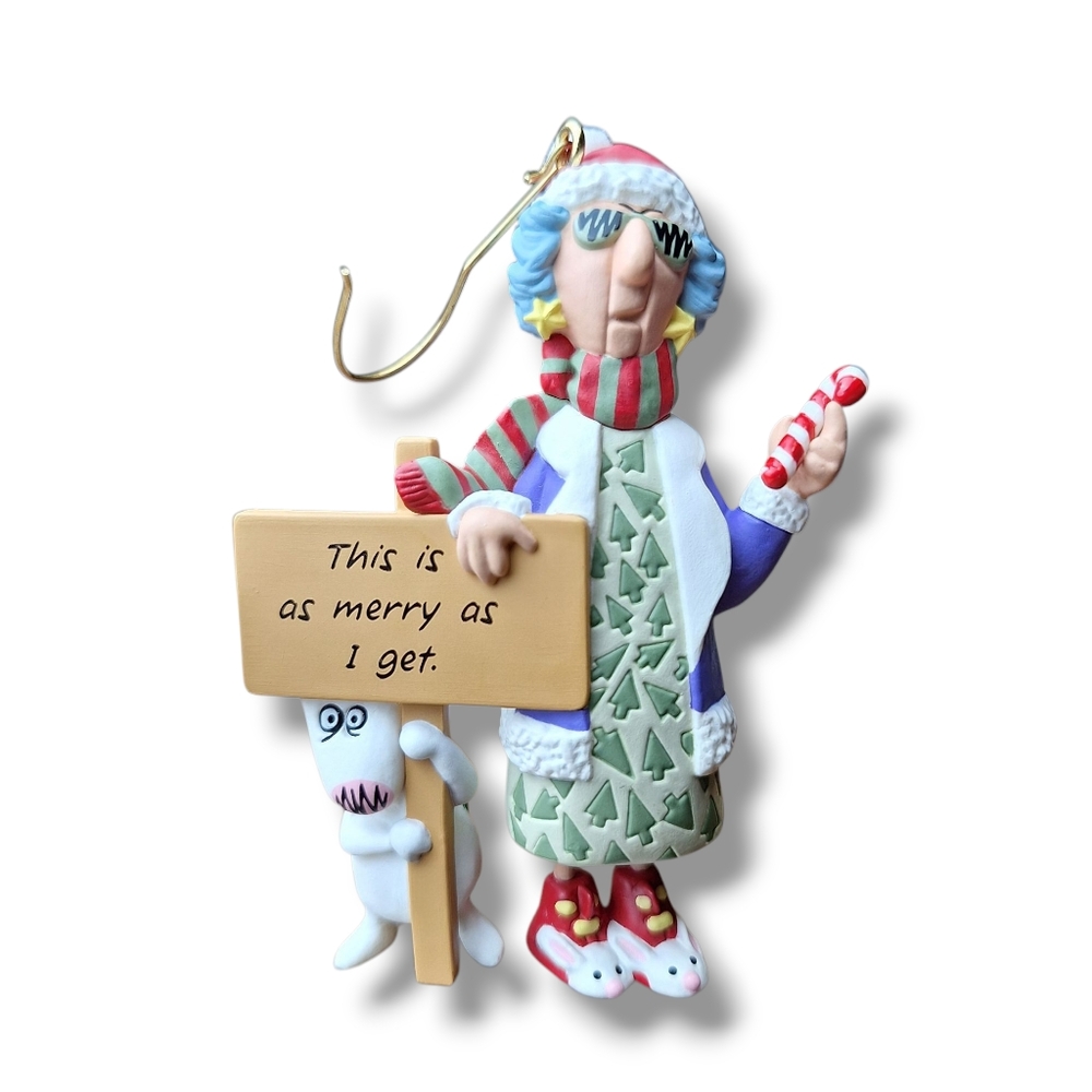Hallmark Keepsake Christmas Ornament Maxine 1996 "This Is As Merry As I Get"